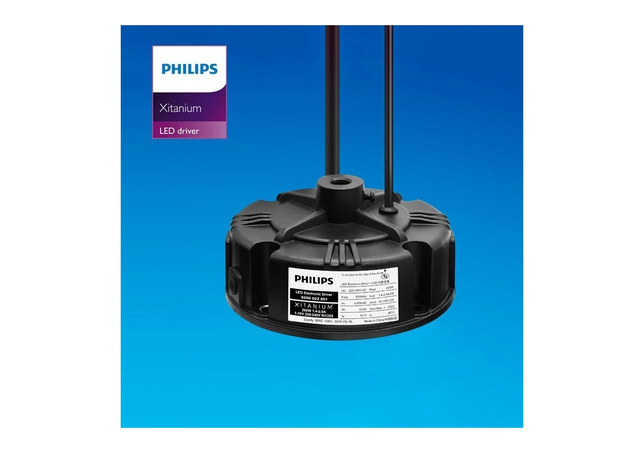 Cloche LED 200W avec driver PHILIPS et DALI IP65 - K8137-200-5K-D - Barcelona LED