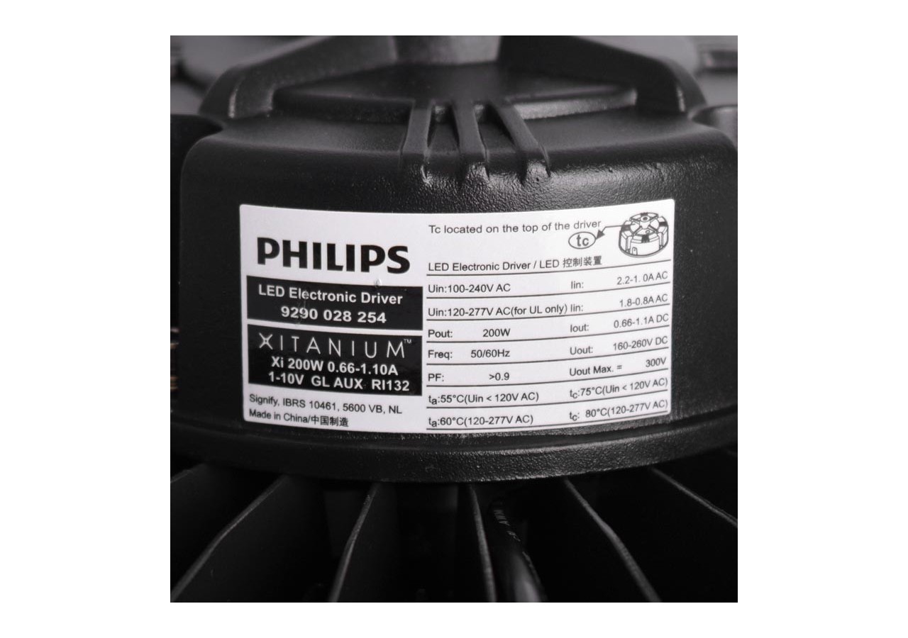 Cloche LED 200W avec driver PHILIPS et DALI IP65 - K8137-200-5K-D - Barcelona LED