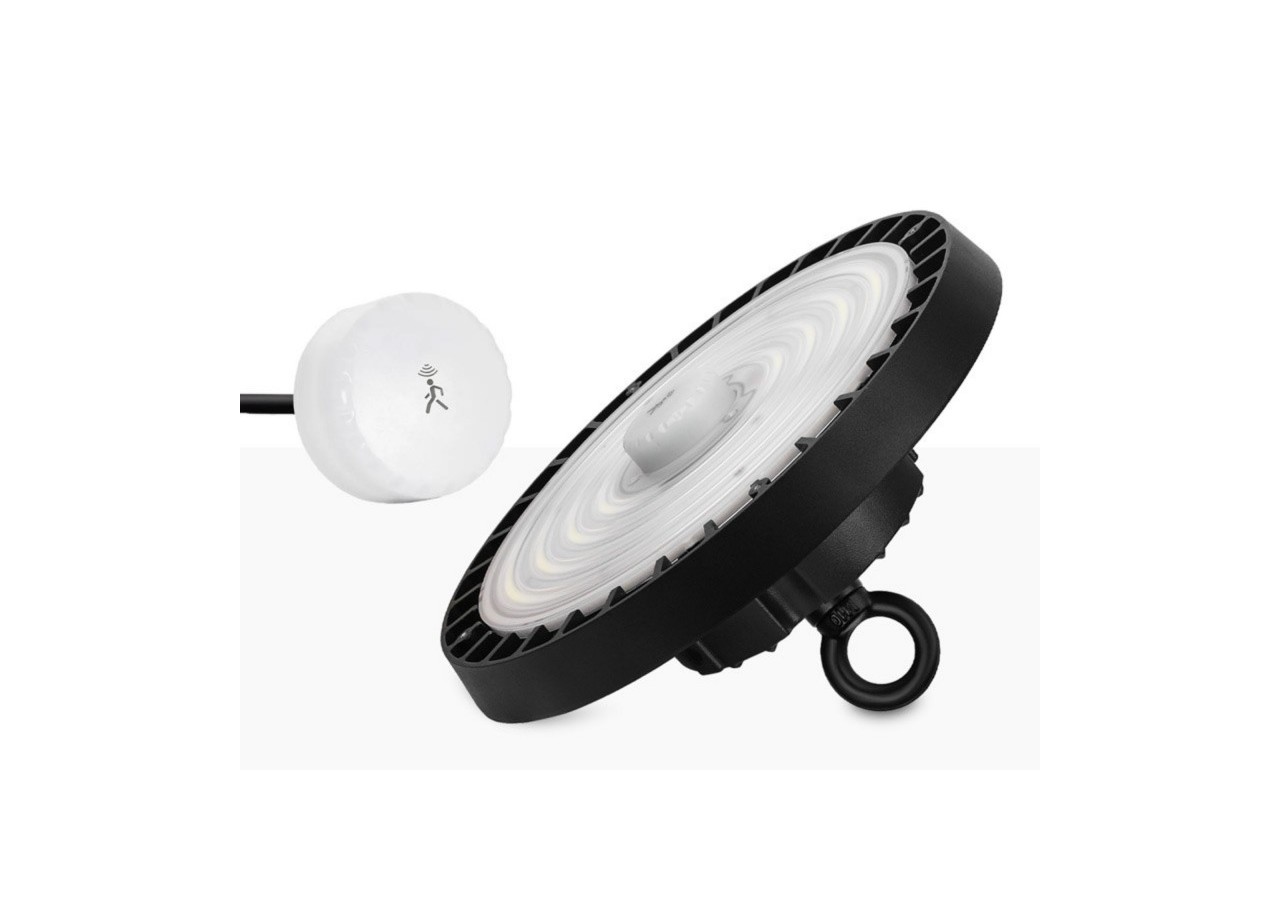 Cloche industrielle LED avec capteur de mouvement 150W-Dimmable-IP65 - K8138-150-4K-S - Barcelona LED