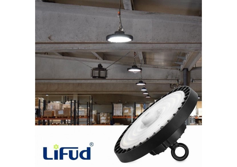 Cloche industrielle LED avec capteur de mouvement 150W-Dimmable-IP65 - K8138-150-4K-S - Barcelona LED