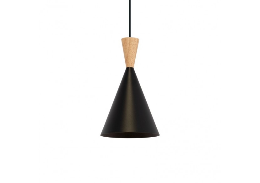 Suspension scandinave en métal et bois avec prise "Lima" - LN3012-EU-N - Barcelona LED