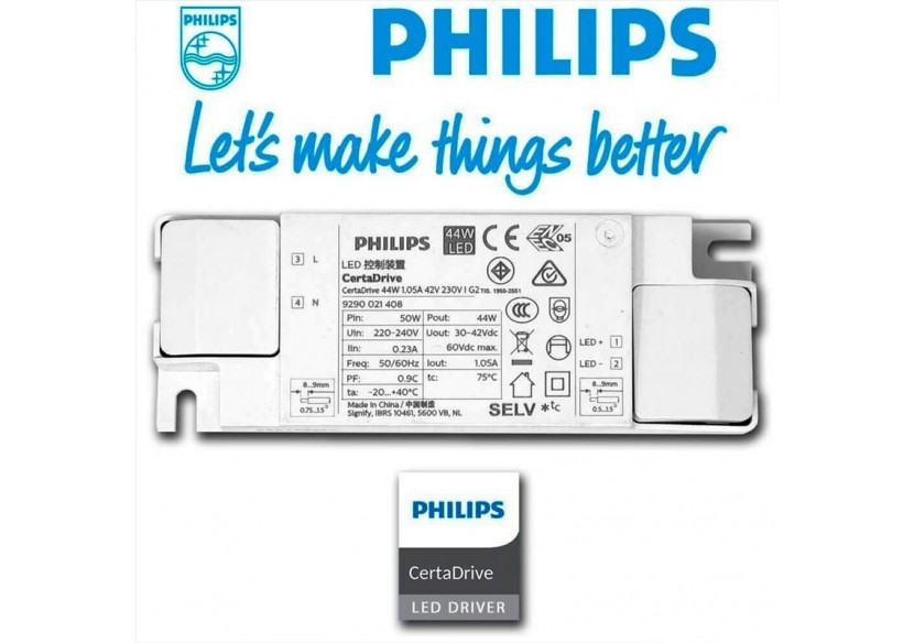 Lot de 2-Panneau LED 120x30 extra-plat-Driver Philips-44W-UGR19 - K5236-2-BN - Barcelona LED