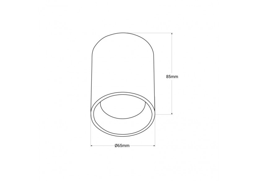 Applique plafond en polycarbonate-GU10 - B988-B - Barcelona LED