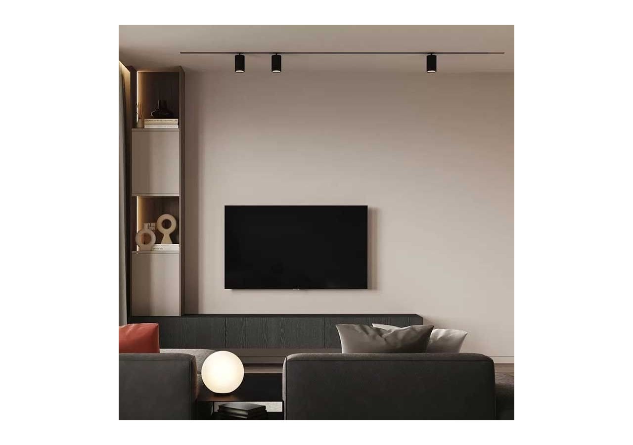 Spot sur rail monophasé avec douille GU10 - B989-N - Barcelona LED