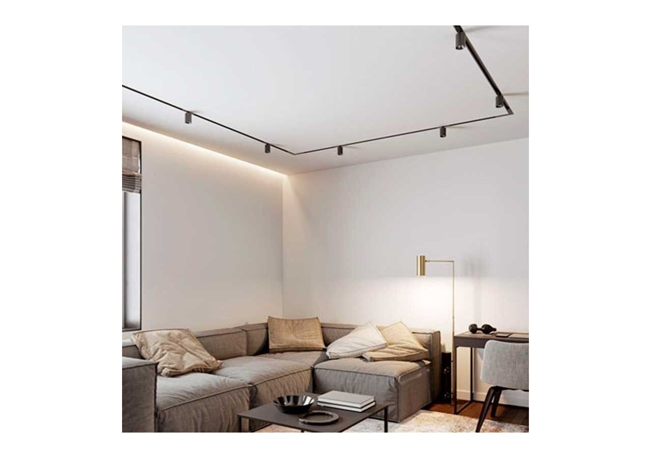 Spot sur rail monophasé avec douille GU10 - B989-N - Barcelona LED