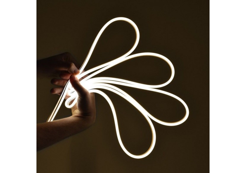 Néon LED flexible 24V DC-6x13mm-5 mètres-Kit complet-11W/m-IP67-À courbure latérale - N613-5M-270 - Barcelona LED