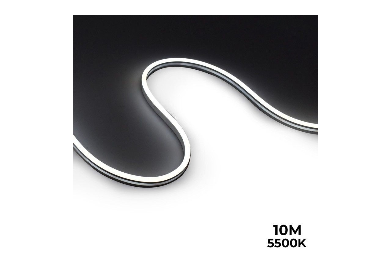 Néon LED flexible 24V DC-10x18mm-10 mètres-Kit complet-11W/m-IP67-À courbure latérale - N1018-10M-BF - Barcelona LED
