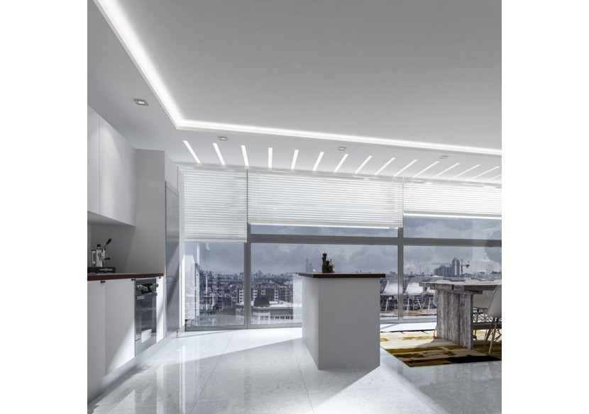 Néon LED flexible 24V DC-10x18mm-10 mètres-Kit complet-11W/m-IP67-À courbure latérale - N1018-10M-BF - Barcelona LED