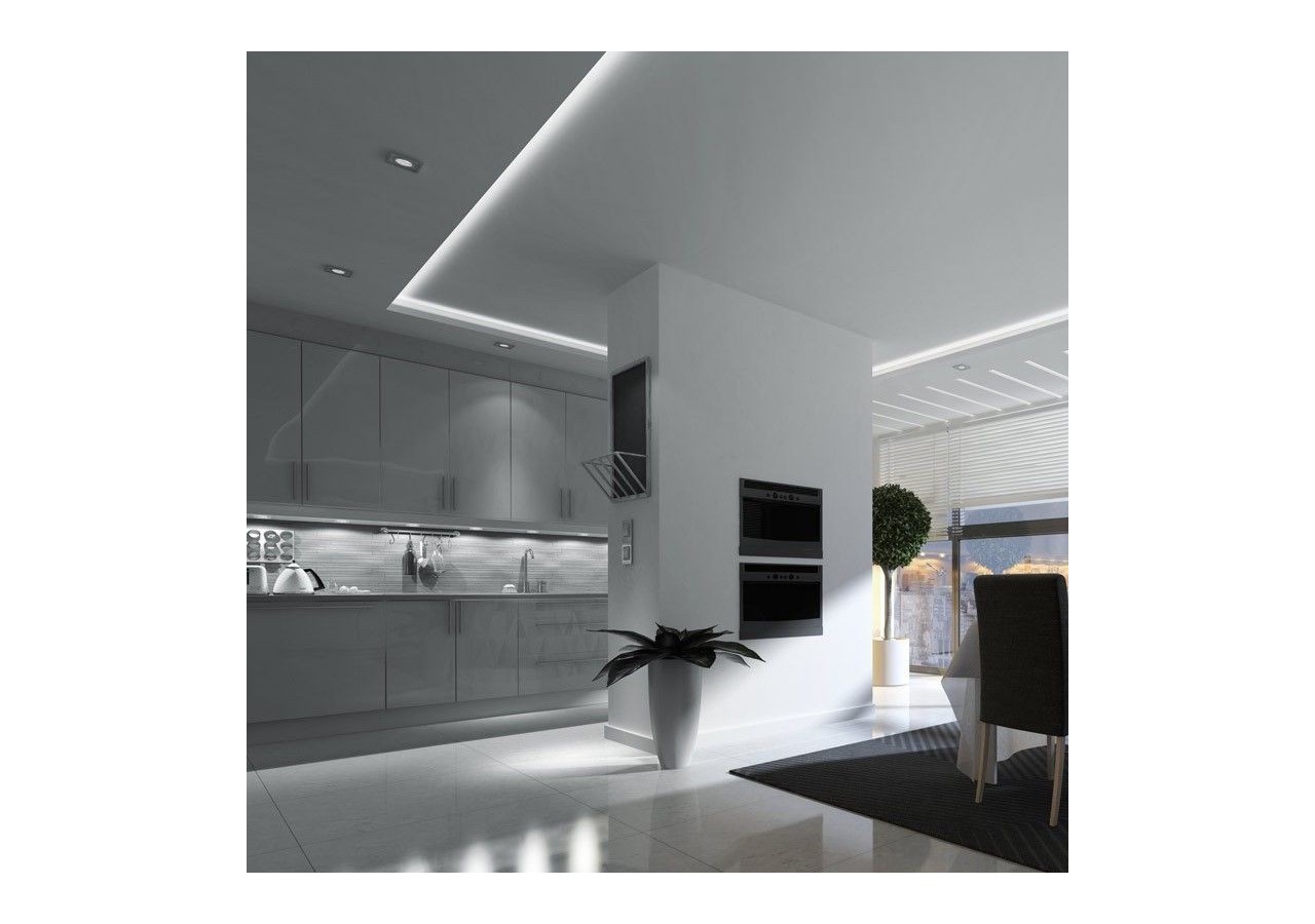 Néon LED flexible 24V DC-10x18mm-10 mètres-Kit complet-11W/m-IP67-À courbure latérale - N1018-10M-BF - Barcelona LED