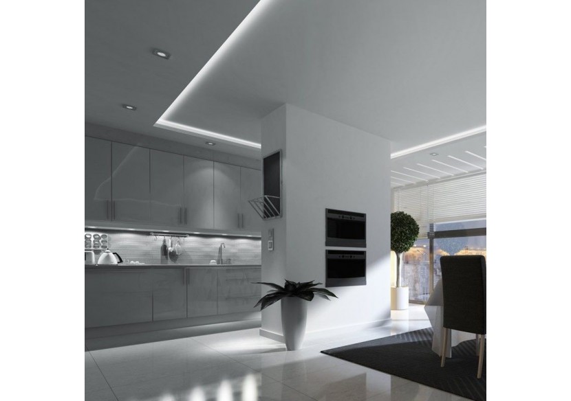 Néon LED flexible 24V DC-10x18mm-10 mètres-Kit complet-11W/m-IP67-À courbure latérale - N1018-10M-BF - Barcelona LED