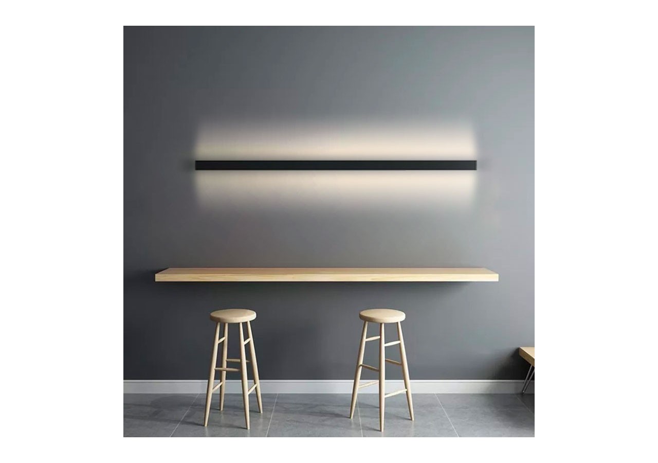 Applique murale linéaire LED intégrée-33W-150cm-IP20 - LN1578-150-N - Barcelona LED