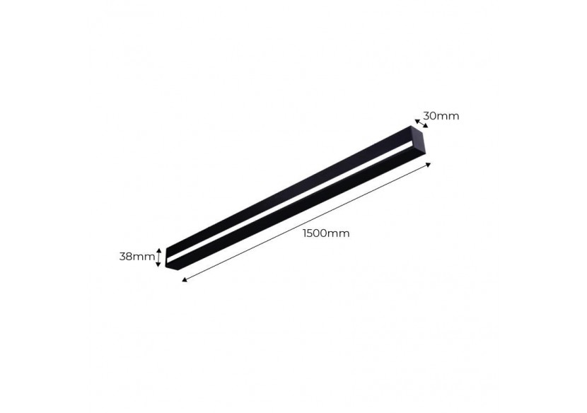 Applique murale linéaire LED intégrée-33W-150cm-IP20 - LN1578-150-N - Barcelona LED Applique murale linéaire LED intégrée-33W-150cm-IP20 - LN1578-150-N - Barcelona LED