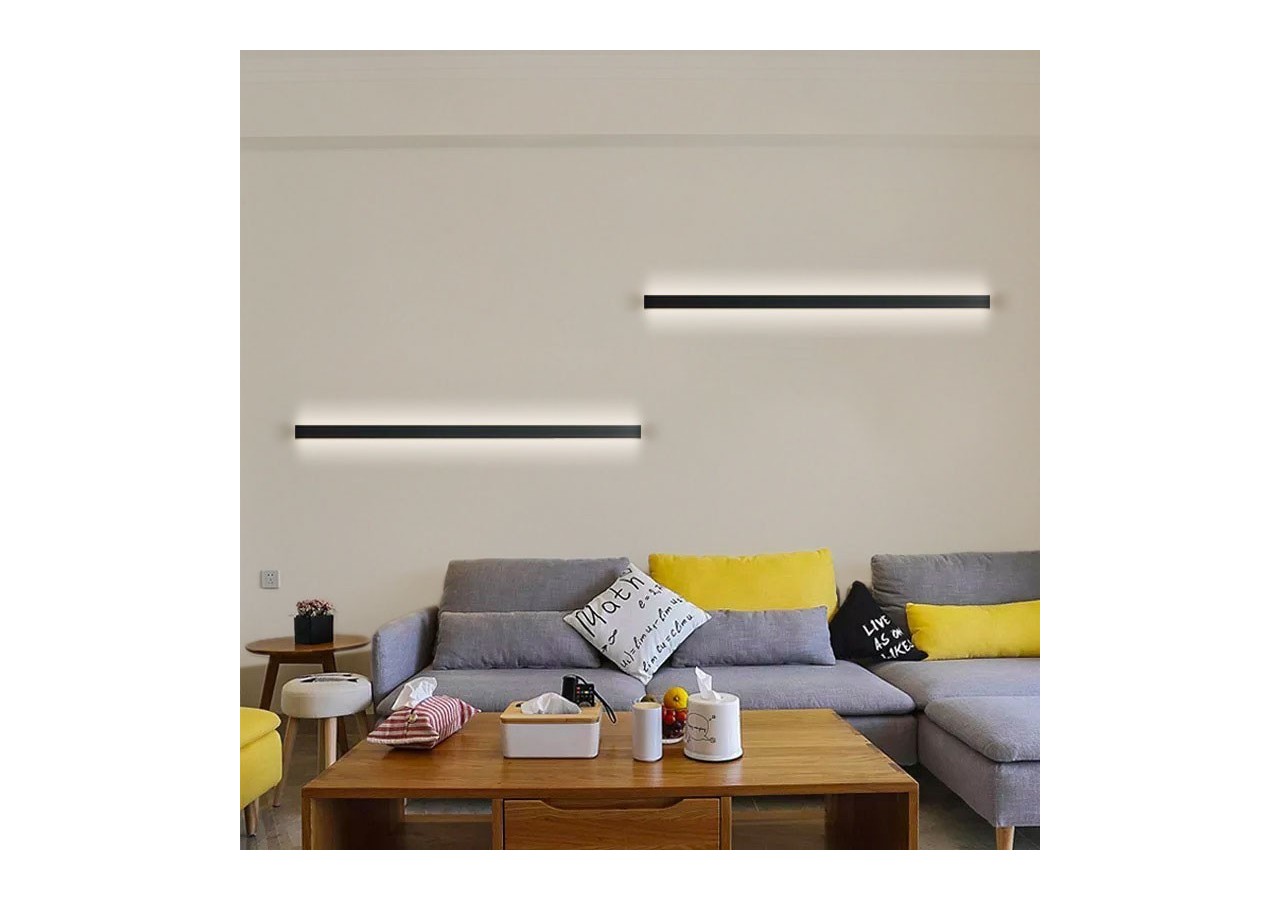 Applique murale linéaire LED intégrée-22W-100cm-IP20 - LN1578-100-N - Barcelona LED