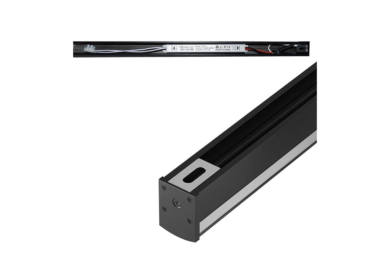 Applique murale linéaire LED intégrée-13W-60cm-IP20 - LN1578-60-N - Barcelona LED