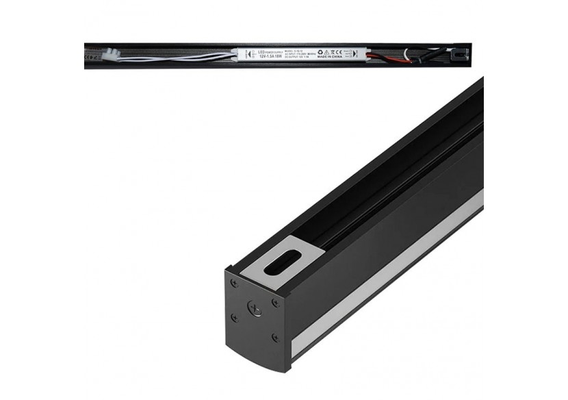 Applique murale linéaire LED intégrée-13W-60cm-IP20 - LN1578-60-N - Barcelona LED