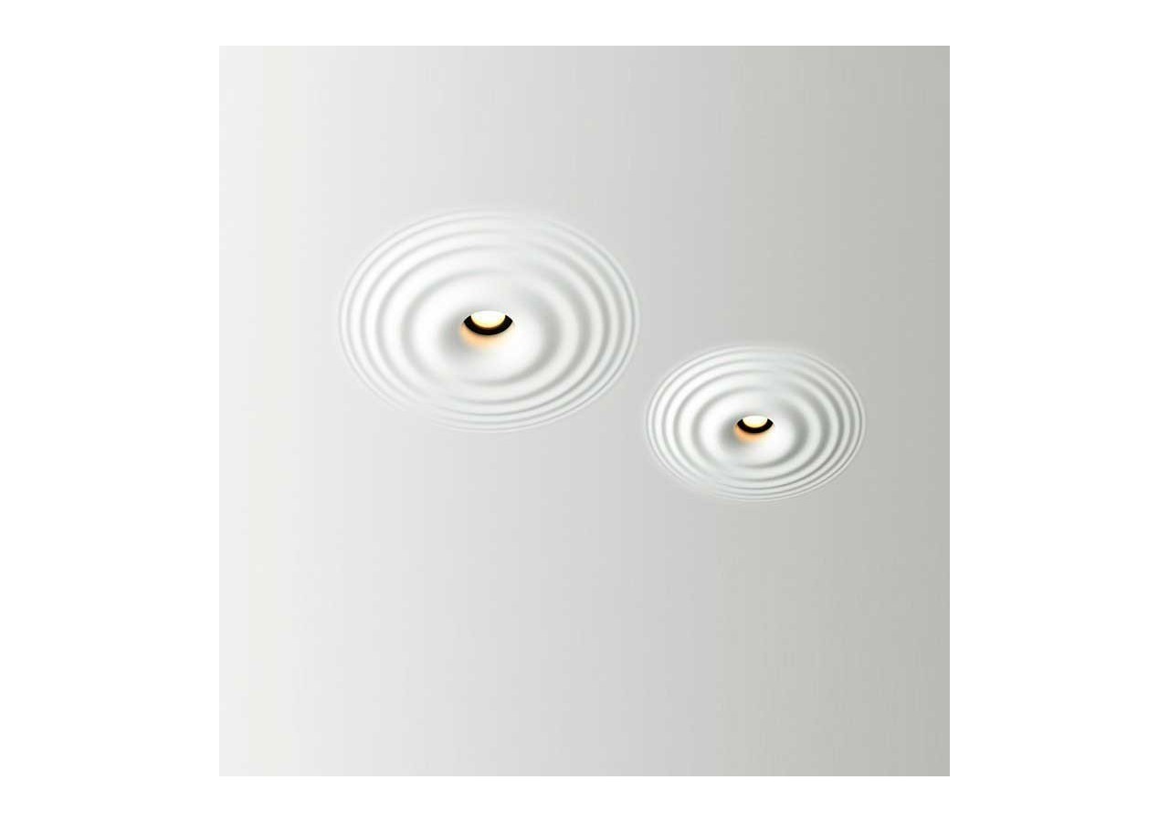 Downlight en plâtre à effet d'ondulations d'eau 200x200mm-GU10 - B278-M - Barcelona LED