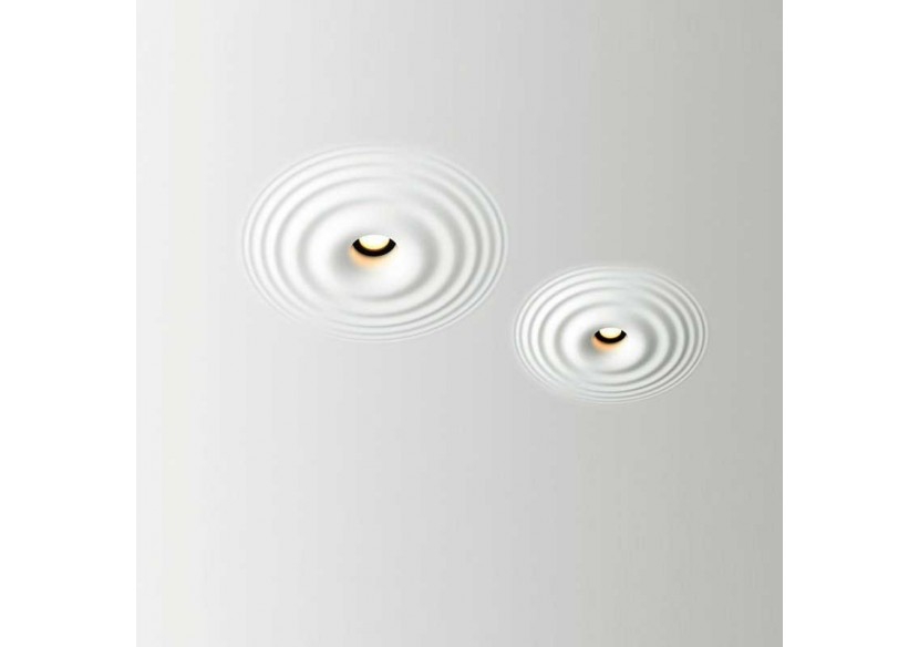 Downlight en plâtre à effet d'ondulations d'eau 200x200mm-GU10 - B278-M - Barcelona LED