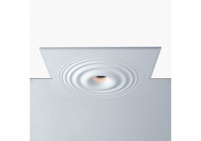 Downlight en plâtre à effet d'ondulations d'eau 200x200mm-GU10 - B278-M - Barcelona LED