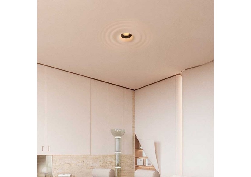 Downlight en plâtre à effet d'ondulations d'eau 200x200mm-GU10 - B278-M - Barcelona LED