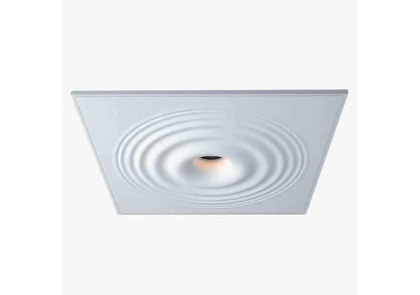 Downlight en plâtre à effet d'ondulations d'eau 200x200mm-GU10 - B278-M - Barcelona LED