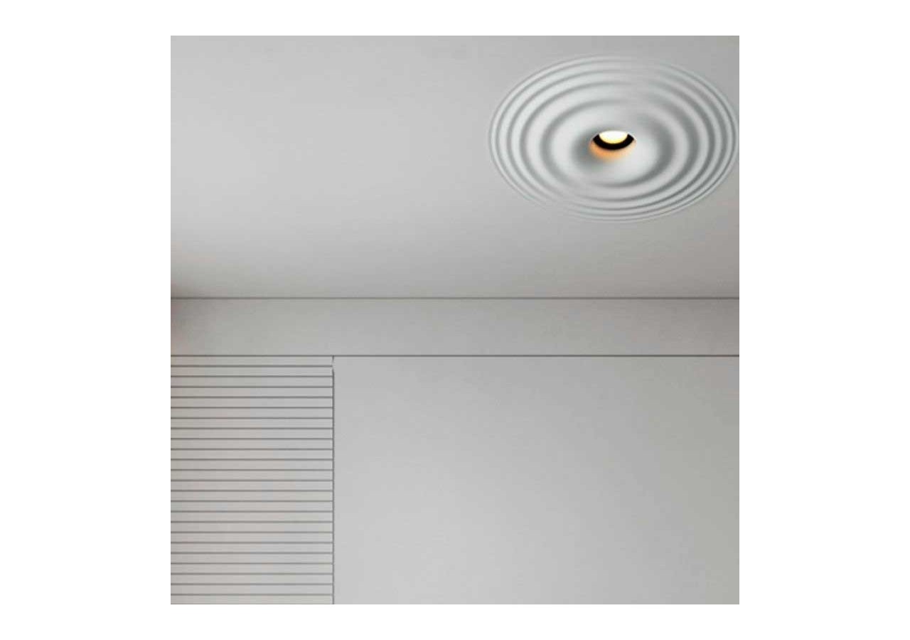 Downlight en plâtre à effet d'ondulations d'eau 200x200mm-GU10 - B278-M - Barcelona LED
