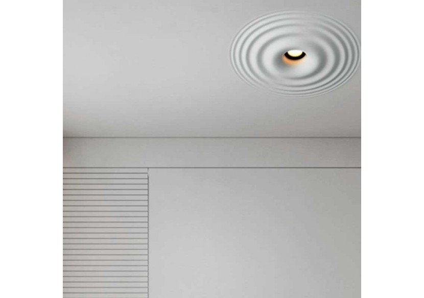 Downlight en plâtre à effet d'ondulations d'eau 200x200mm-GU10 - B278-M - Barcelona LED