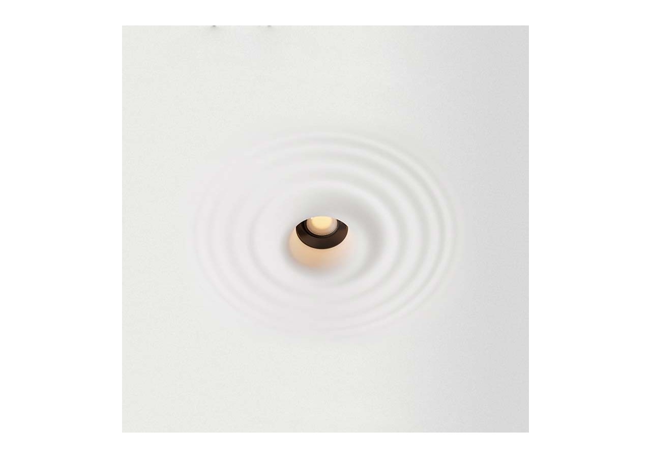 Downlight en plâtre à effet d'ondulations d'eau 200x200mm-GU10 - B278-M - Barcelona LED