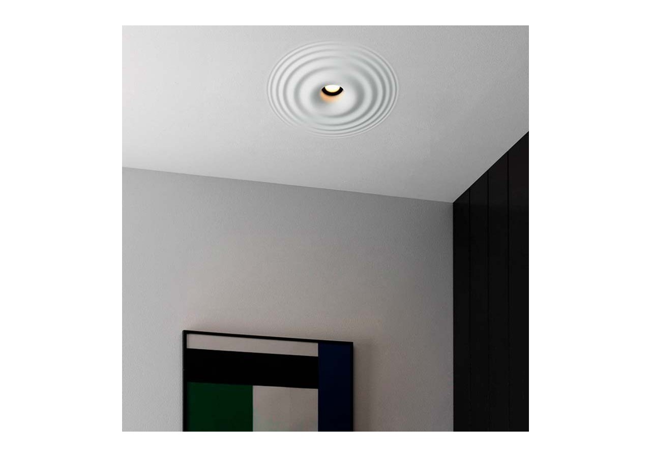 Downlight en plâtre à effet d'ondulations d'eau 300x300mm-GU10 - B278-L - Barcelona LED