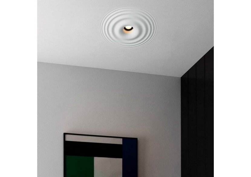 Downlight en plâtre à effet d'ondulations d'eau 300x300mm-GU10 - B278-L - Barcelona LED