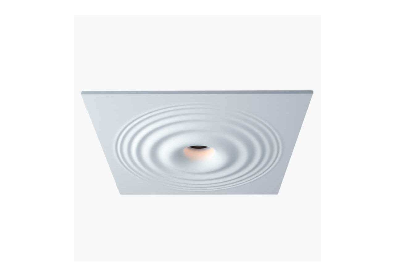 Downlight en plâtre à effet d'ondulations d'eau 300x300mm-GU10 - B278-L - Barcelona LED
