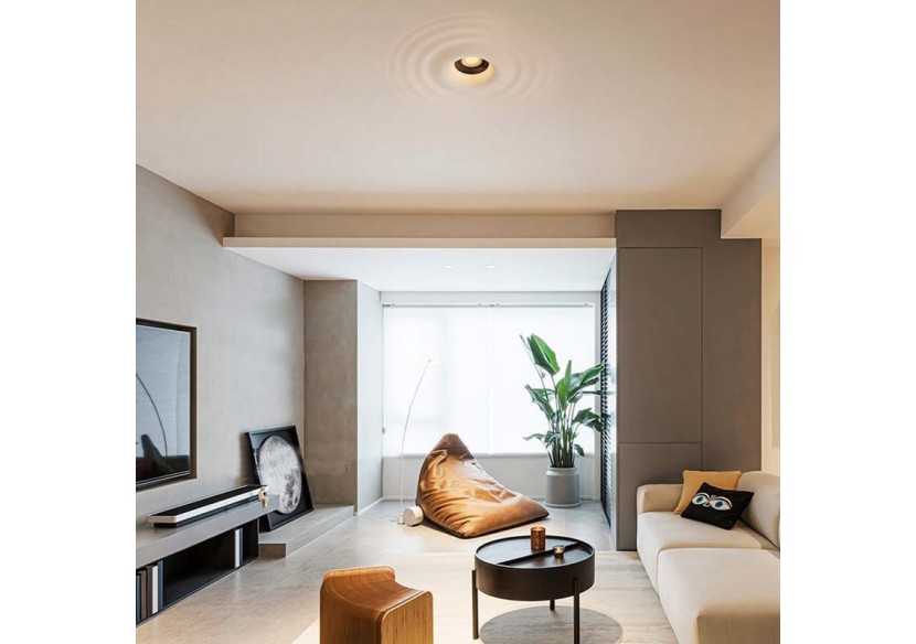 Downlight en plâtre à effet d'ondulations d'eau 300x300mm-GU10 - B278-L - Barcelona LED