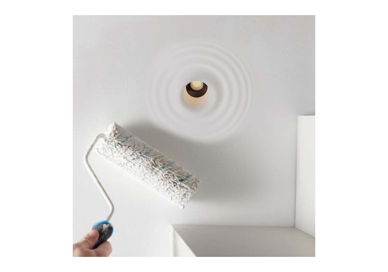 Downlight en plâtre à effet d'ondulations d'eau 300x300mm-GU10 - B278-L - Barcelona LED