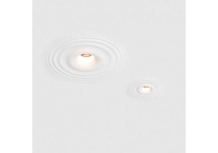 Downlight en plâtre à effet d'ondulations d'eau 300x300mm-GU10 - B278-L - Barcelona LED