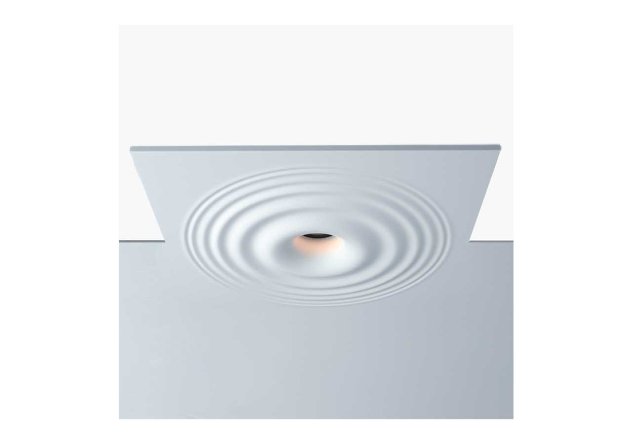 Downlight en plâtre à effet d'ondulations d'eau 300x300mm-GU10 - B278-L - Barcelona LED