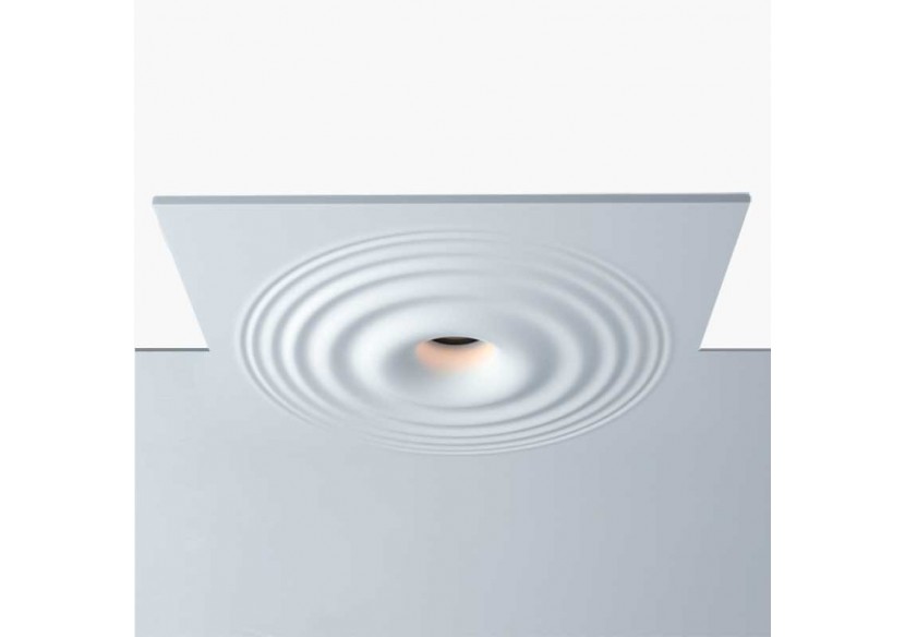 Downlight en plâtre à effet d'ondulations d'eau 300x300mm-GU10 - B278-L - Barcelona LED