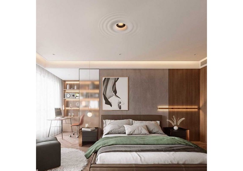 Downlight en plâtre à effet d'ondulations d'eau 300x300mm-GU10 - B278-L - Barcelona LED