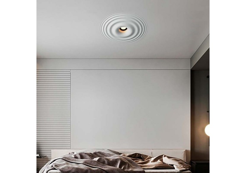 Downlight en plâtre à effet d'ondulations d'eau 300x300mm-GU10 - B278-L - Barcelona LED