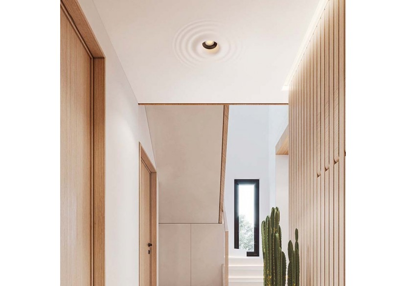 Downlight en plâtre à effet d'ondulations d'eau 300x300mm-GU10 - B278-L - Barcelona LED