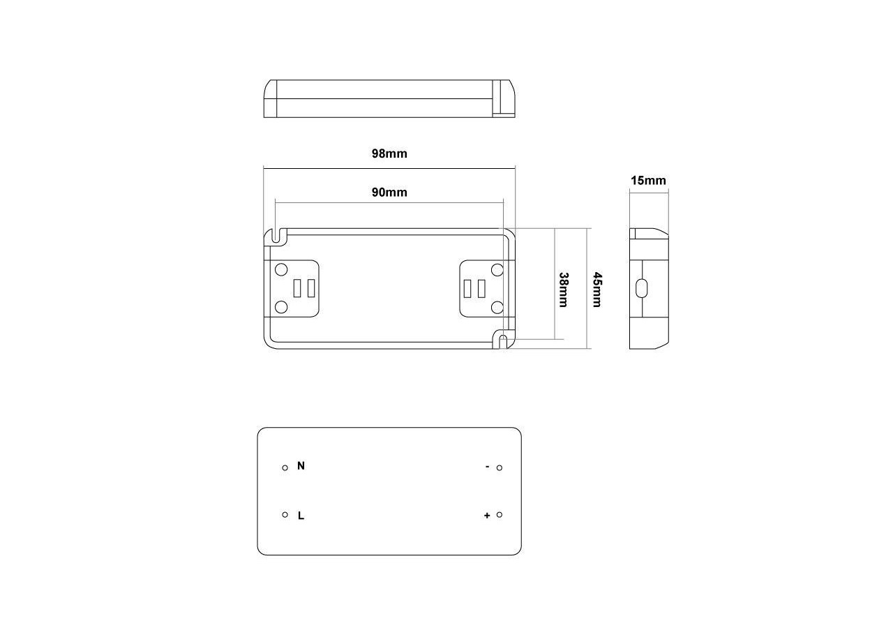 Alimentation LED 24V 12W IP20 extra plate - B1562-12 - Barcelona LED