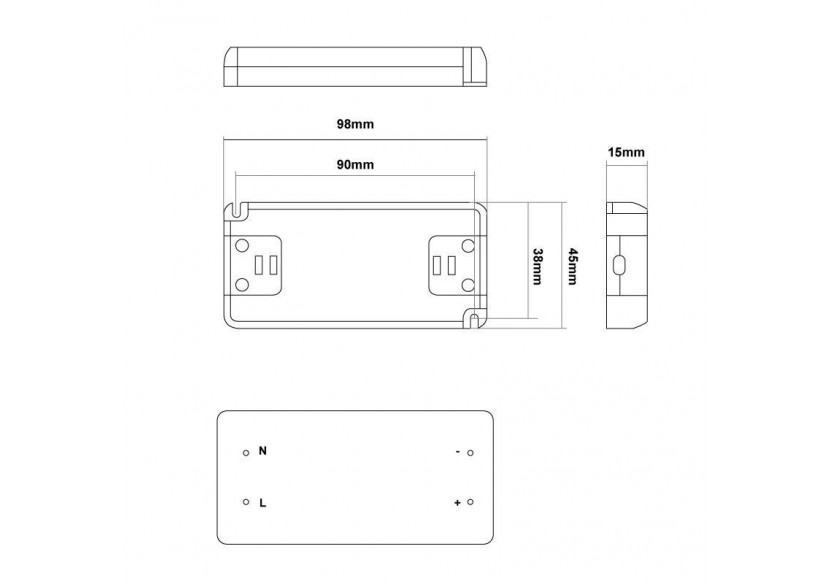 Alimentation LED 24V 12W IP20 extra plate - B1562-12 - Barcelona LED Alimentation LED 24V 12W IP20 extra plate - B1562-12 - Barcelona LED