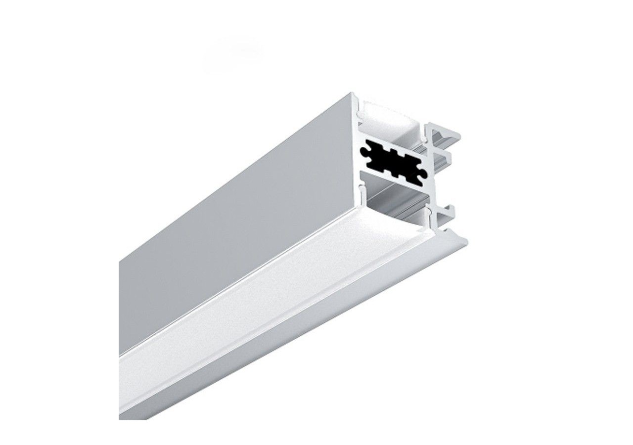 Profilé de surface en aluminium pour double ruban LED-23.5x22.6mm-Ruban ≤ 12mm-2 mètres - BPERFALP196-B - Barcelona LED