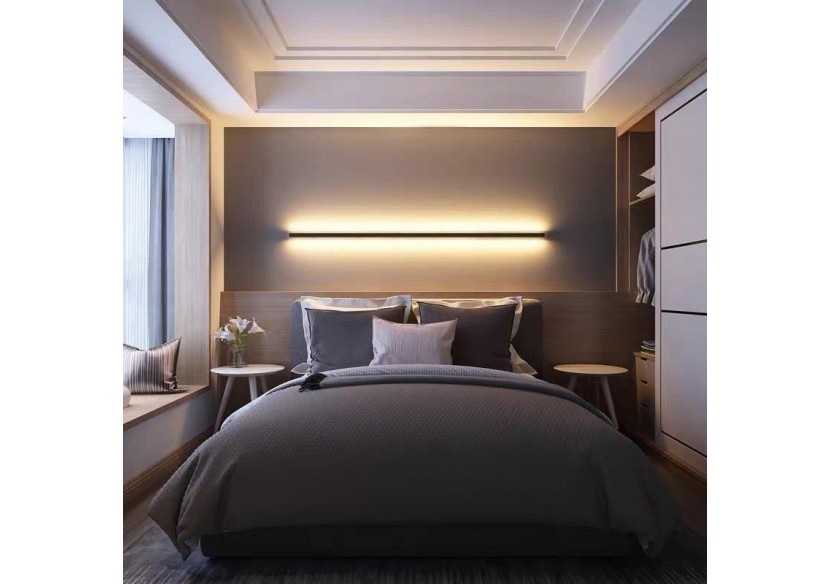 Profilé de surface en aluminium pour double ruban LED-23.5x22.6mm-Ruban ≤ 12mm-2 mètres - BPERFALP196-B - Barcelona LED