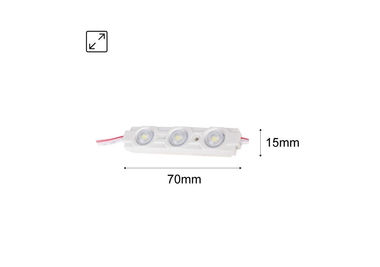 Modules LED pour rétro-éclairage 1.2W DC 12V IP65 blanc froid - BM1432BF - Barcelona LED