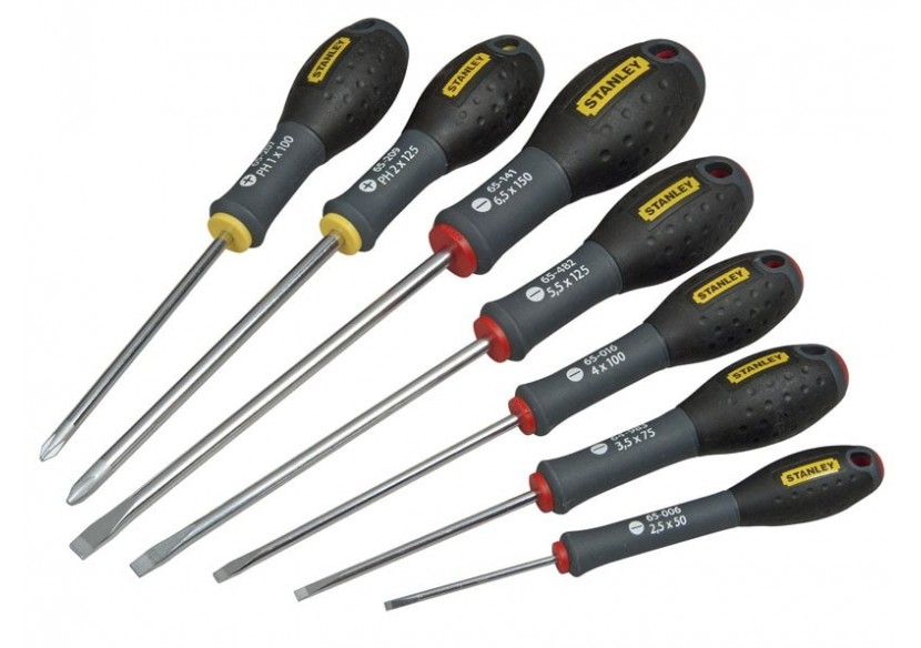 Tournevis Electricien + Mecanicien + Phillips - Jeu De 7 Pcs Fatmax - Fatmax : Confort'Mat