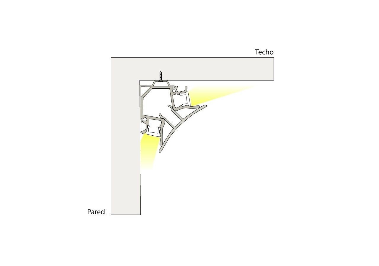 Agrafe métallique pour fixation de profilés réf. BPERFALP191 - BGMC191 - Barcelona LED
