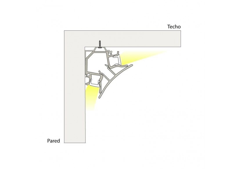 Agrafe métallique pour fixation de profilés réf. BPERFALP191 - BGMC191 - Barcelona LED