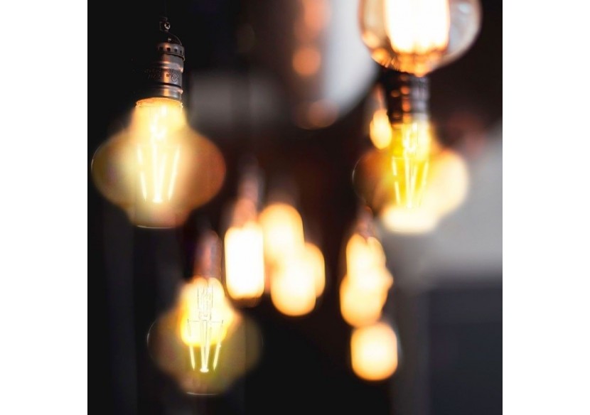 Ampoule à filament LED E27 G85-4W-Vintage Gold-2200K - BFD1-G85E27-BC - Barcelona LED