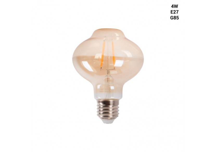 Ampoule à filament LED E27 G85-4W-Vintage Gold-2200K - BFD1-G85E27-BC - Barcelona LED