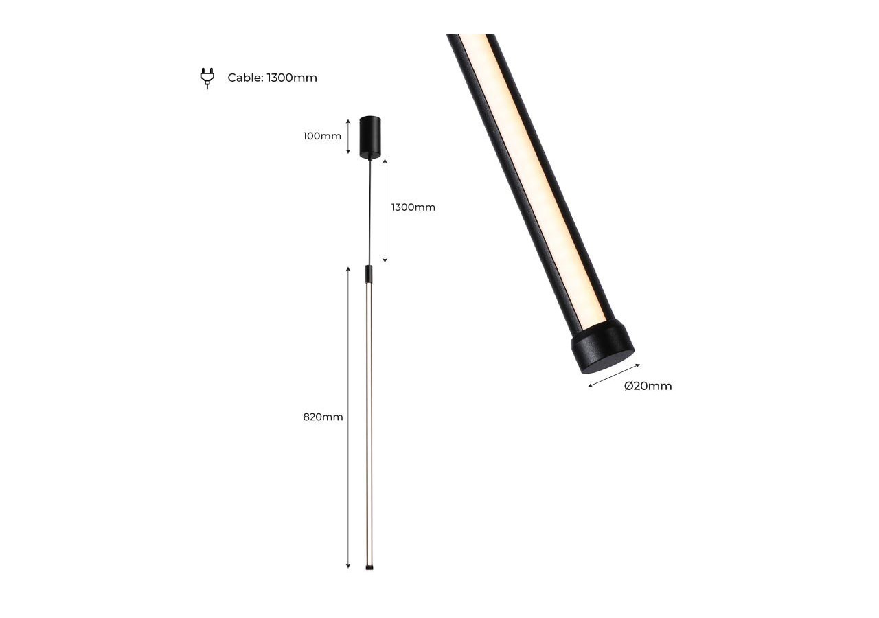 Suspension linéaire "ALTI"-10W - L3073-N - Barcelona LED