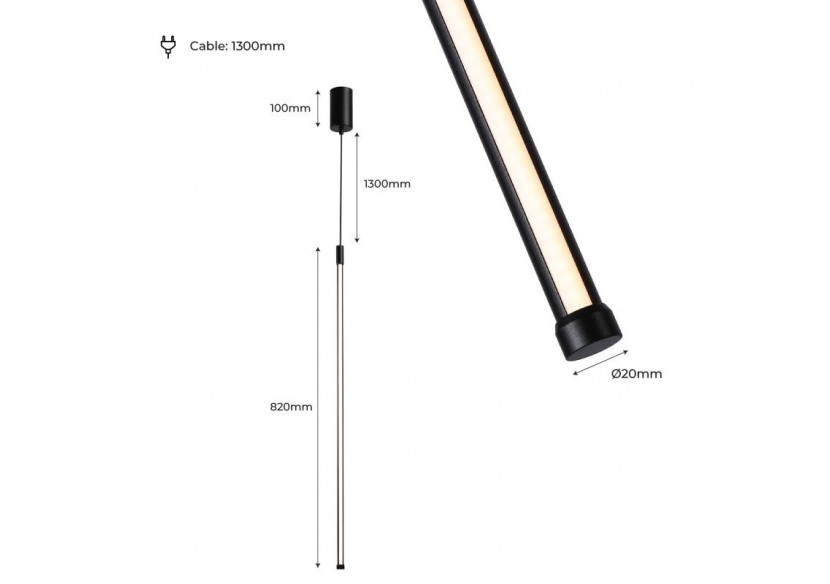 Suspension linéaire "ALTI"-10W - L3073-N - Barcelona LED